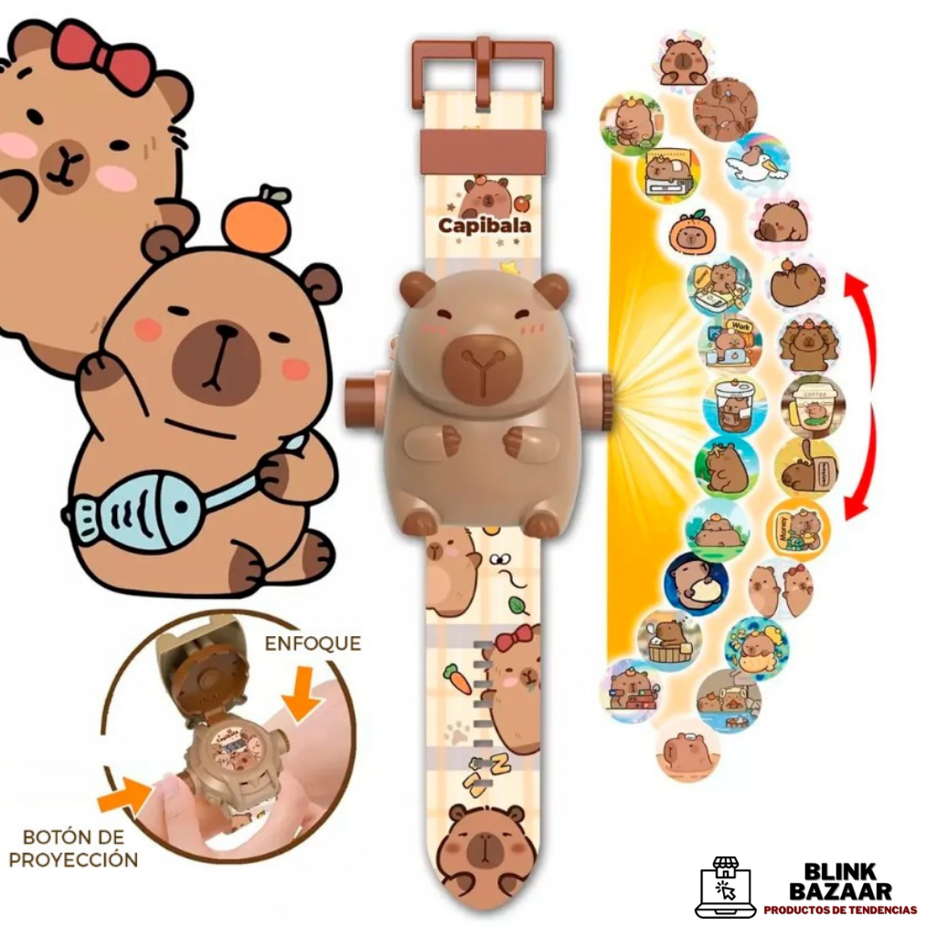 2 Relojes Proyector Capibara