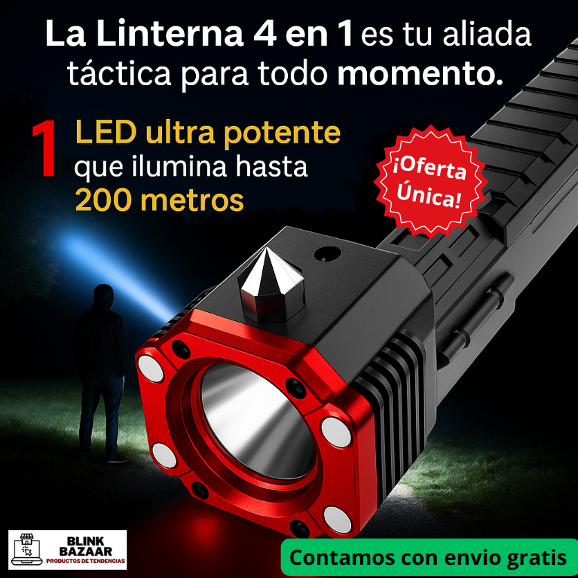 Linterna 4 en 1 pro 🔦🔦