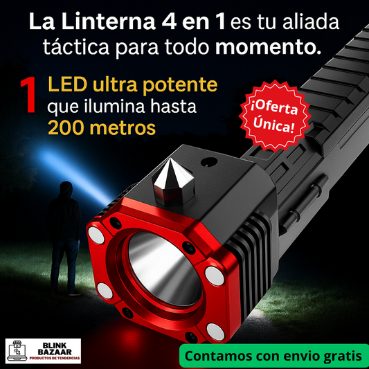 Linterna 4 en 1 pro 🔦🔦