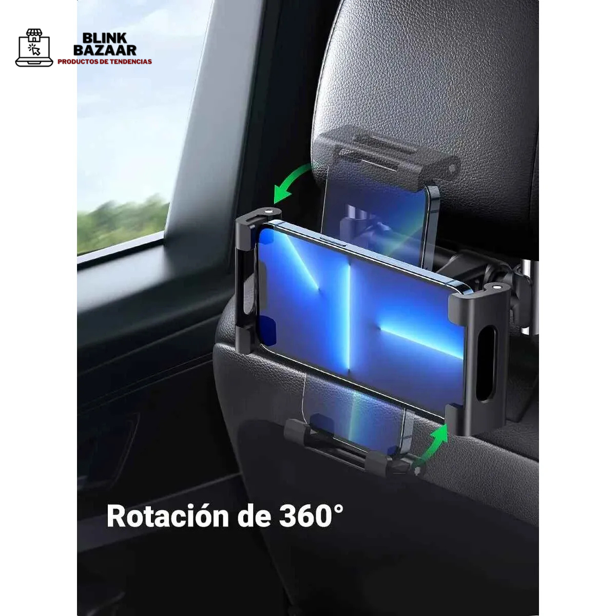 Soporte de Teléfono Cabecera de Asiento de Automóvil 🚗