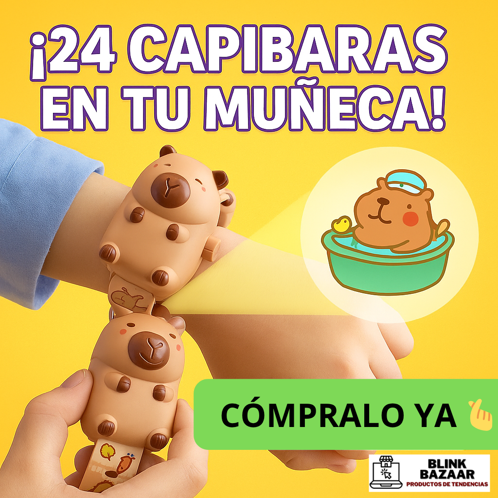 2 Relojes Proyector Capibara