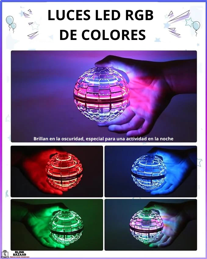 Pelota Voladora Con Luz Led fly ball